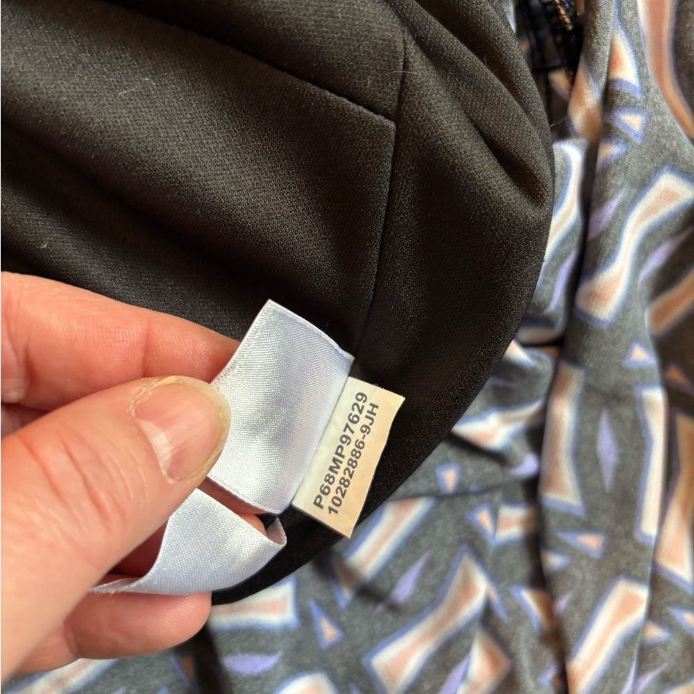 Evan Picone Black and White Sheath Midi Dress with V-Neck Faux‎ Wrap Dress S6 - Picture 10 of 10